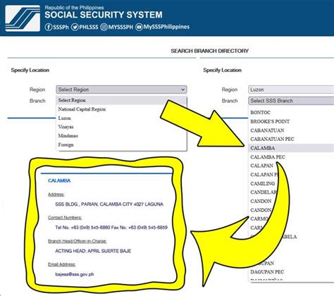 SSS Hotline Lists to Talk to a Customer Service Agent.